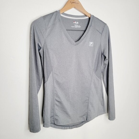 Fila Long Sleeve V-Neck Top - Picture 1 of 7